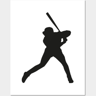 Baseball player in position Posters and Art